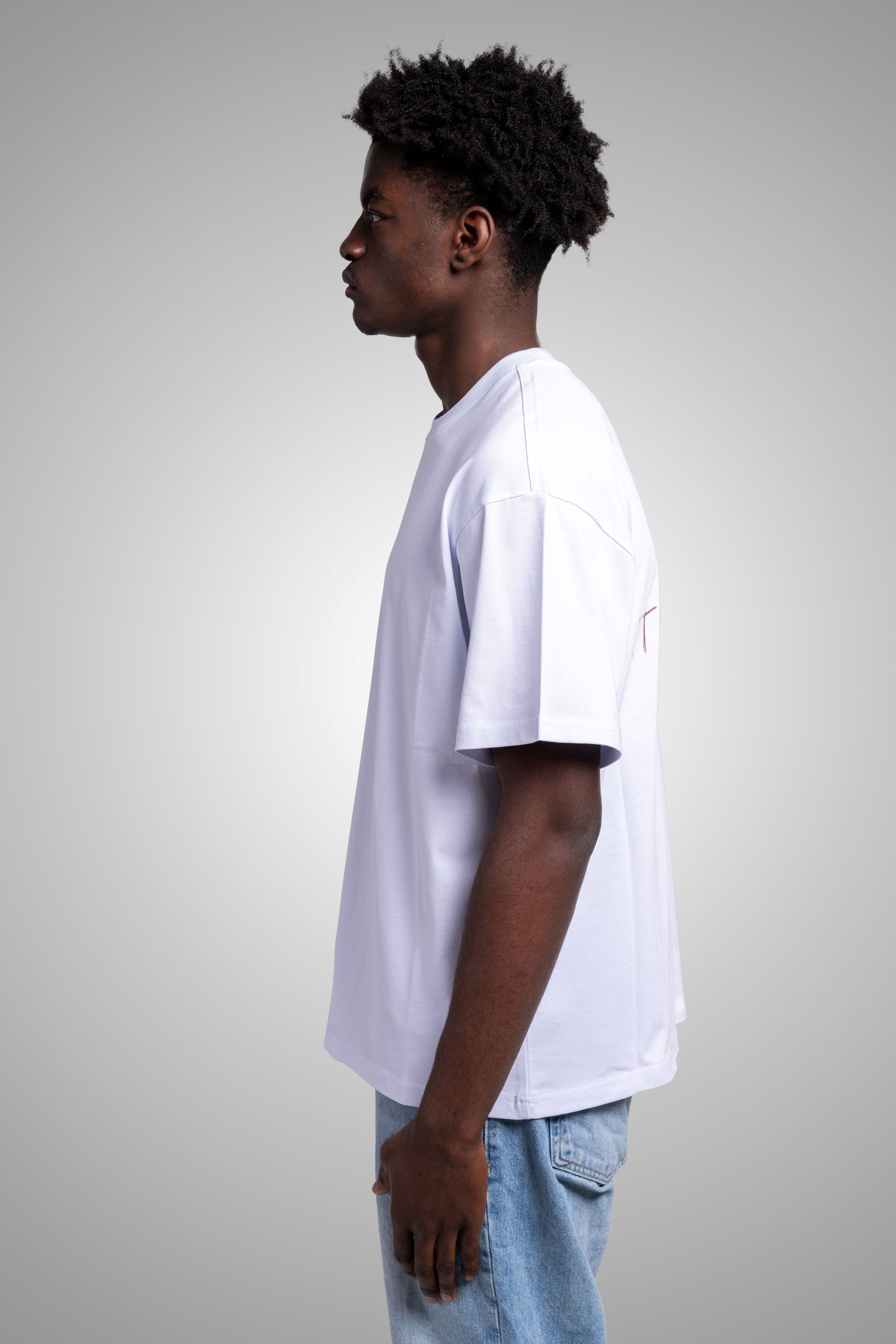 STIL COUTURE Oversize Shirt | Logo Sketch - White